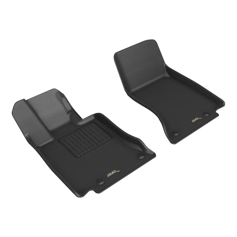 Mercedes-Benz E-Class Floor Mats - Front - 3D MAXpider - Kagu - Black - `24-`26